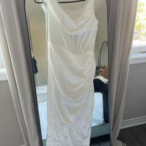 Bridal Corset Off the Shoulder Dress